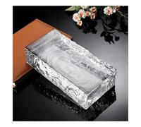 Glass Blocks Solid Double-Sided Glass Blocks，room Divider Partition，High Transparency，for Architectural Decoration (Style 4)