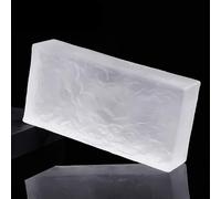 Glass Blocks - Transparent Solid Glass Bricks for Decorative Partition Wall, Room Divider, Architectural Decoration for Home, Bar, Hotel - 7.8 x 3.9 x 1.9 in