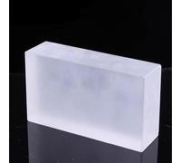 Glass Blocks - Transparent Solid Glass Bricks for Decorative Partition Wall, Room Divider, Architectural Decoration for Home, Bar, Hotel - 7.8 x 3.9 x 1.9 in