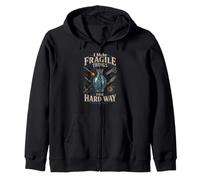 Glass Blowing I Make Fragile Things The Hard Way Zip Hoodie