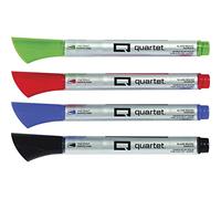 Glass Board Dry Erase Markers by Quartet, Premium, Fine Tip, Assorted Colors, 4 Pack (79555)