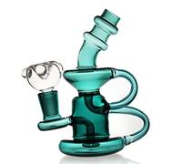 Glass Bong 14.4 mm - Mini Bong with Super Thick Glass and Variety of Filter Methods