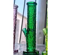 Glass Bong with Spiral Bong Filter, 14.5mm Bowl 19.3oz Water Bong with Smoking Accessories Buckle Hookahs Glass Bongs Cheap pipe (Green bongs)