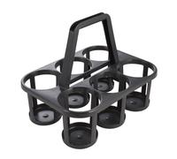 Glass Bottle Carrier 6 Slot Plastic Crate Drinks Glassware Transport Carry Tray