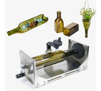 Glass Bottle Cutter Kit, Adjustable Length Tool with Rotating Blade for Cutting Round & Square Bottles - DIY Wine Beer Bottle Cutter for Crafts, Flower Pots
