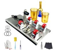 Glass Bottle Cutter Kit for Making Candle Holders - DIY Tool to Cut Round, Square Wine, Beer, Liquor & Whiskey Bottles, Includes Safety Gloves & Accessories