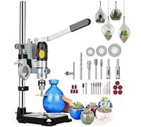 Glass Bottle Cutter Machine, 5000-8000RPM, Multifunctional for Cutting, Drilling, Sanding, Polishing Wine and Ceramic Bottles, Forward and Reverse Function, Includes Stand