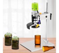 Glass Bottle Cutter, Wine Bottle Cutting Machine with 2 Blades, 7 Speed Settings, 2000-6000 RPM, for DIY Crafts, Vases, Glasses