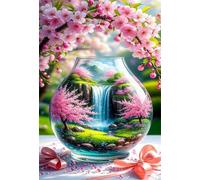 Glass Bottle Landscape Puzzles 1200 for Adults,jigsaw puzzles for adults 1200 Pieces Puzzle Home Challenging Educational Games Home Decoration puzzle Gifts