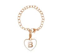 Glass & Bottle Letter Charm Accessories for Cup Name ID Handle Heart Shape Initial Identification Charms Thoughtful for Xmas (B, One Size)