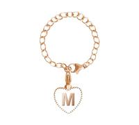 Glass & Bottle Letter Charm Accessories for Cup Name ID Handle Heart Shape Initial Identification Charms Thoughtful for Xmas (M, One Size)