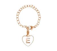 Glass & Bottle Letter Charm Accessories for Cup Name ID Handle Heart Shape Initial Identification Charms Thoughtful for Xmas (E, One Size)