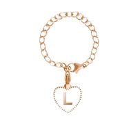 Glass & Bottle Letter Charm Accessories for Cup Name ID Handle Heart Shape Initial Identification Charms Thoughtful for Xmas (L, One Size)