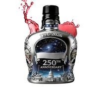 Glass Bottle Whiskey, 350 ml Bicentennial America Decant Bourbon | Collection Spirit Decanter | for Party Home Bar Showcase Restaurant Hotel Club Dining Room