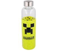 Glass bottle with silicone lid Educa Borras Minecraft Jaune 585 ml