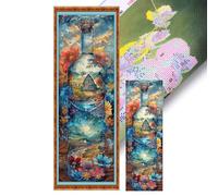 Glass BottleB Full 11CT 3 Strands DIY Stamped Cross Stitch Kit Large Size30x90cm