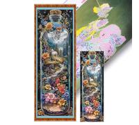 Glass Bottled Full 11CT 3 Strands DIY Stamped Cross Stitch Kit Large Size30x90cm