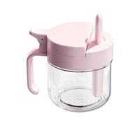 Glass Bottles,Leakproof Salt Storage Box with Spoon - Storage Box with Lid - For Kitchen On Countertop In The Pantry Kitchen Cabinet Home Camping For Storing Sugar And
