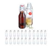 Glass Bottles Set of 24 Swing Clip Top Refillable Oil Liquer Vinegar 250ml Jar