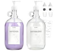 Glass Bottles With Pump, Glass Laundry Detergent Dispenser