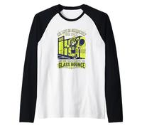 Glass Bounce Ironic Padel Tournament Player Raglan Baseball Tee