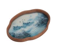 Glass Bowl, Transparent Artistic Display Plate, Stylish Drink and Dessert Server, Decorative Glass Table Bowl, Artistic Huggable Presentation Piece for Cafe, Dining Room, Pastry, Tea Snacks