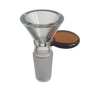 Glass Bowls for Bongs, 14mm Male Socket (Brown Handle)