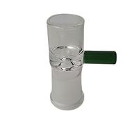 Glass Bowls for Bongs, 18.8mm Female Socket (Green Handle)