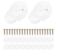 Glass Bracket Cabinet Retainer Clips Doors Frame for Cabinets Flush Curio Inside Fasteners for Glass