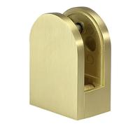 Glass Bracket / Clamp for Stair Handrails - 8mm or 10mm Toughened Glass - Chrome, Black, Brushed Nickel or Brushed Brass (Brushed Brass, 8mm)