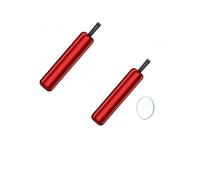Glass breaker set, stainless steel, emergency hammer & belt cutter for car windows on land and under water, suitable for all vehicles (Red-2pcs)