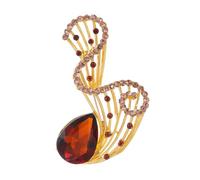 Glass Brooch Pin Palace Style Windbreaker Chest Flower for Coats Suits Dresses Parties Events Daily Wear