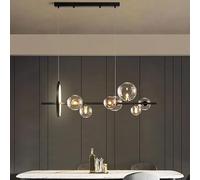 Glass Bubble Chandelier G9 Bulb LED Ceiling Hanging Lamp Indoor Decor Dining Room Cloth Store Pendant Light Living Kitchen Island Droplight,Modern