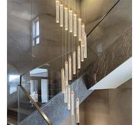 Glass Bubble LED Branch Shaped Chandelier - Duplex Building Large Modern Creative Hotel Living Room Luxury Villa Staircase Decoration Light - Long Chandelier (12-40 Lights) (Size: 23 Heads)