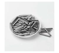Glass Bugle Beads, Czech Seed Silver Core Glass le Tube Beads 2.5x20mm Multicolor Pack of 48(Metal Gray)