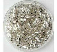 Glass Bugle Tube Beads, Spacer,10g/240pcs Size 2x6mm Twist Bugles Loose Seed Leptospira for Jewelry Making DIY Garment sew Accessories(OneColor)