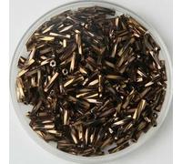 Glass Bugle Tube Beads, Spacer,10g/240pcs Size 2x6mm Twist Bugles Loose Seed Leptospira for Jewelry Making DIY Garment sew Accessories(Coffee)