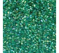 Glass Bugle Tube Beads, Spacer,1100-5000pcs 2mm AB Color Shape Bead Seed for Jewelry Making Loose DIY Bracelet Necklace(Light Green,2mm 1100pcs Bottle)