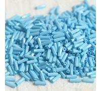 Glass Bugle Tube Beads, Spacer,260 Solid Color 2x6mm Twisted Spiral Seed DIY Bracelet Jewelry Dress Making Clothing Accessories(TW25)