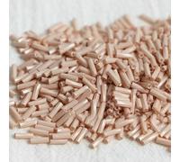 Glass Bugle Tube Beads, Spacer,260 Solid Color 2x6mm Twisted Spiral Seed DIY Bracelet Jewelry Dress Making Clothing Accessories(TW33)