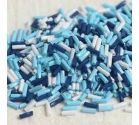 Glass Bugle Tube Beads, Spacer,260 Solid Color 2x6mm Twisted Spiral Seed DIY Bracelet Jewelry Dress Making Clothing Accessories(TW40)