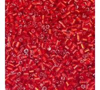 Glass Bugle Tube Beads, Spacer,430-2100pcs 2.5mm Silver Color Inside Seed Shape Czech Bead for Jewelry Making Bags Clothing Sewing DIY(15,2.5mm 2150 Bagged)