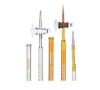 Glass Burette, Class A Borosilicate Glass Burette For Lab Titration 10/25/50ml(Brown basic-50mL)