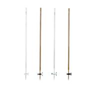 Glass Burette Class A - Borosilicate Micro Burette 10-100ml for Precise Laboratory Titration(Brown basic 100ml)