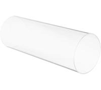 Glass Candle Chimney Holder 8cm x 20cm, Straight Tube Windproof Flame Candlestick Holder for Home Decoration