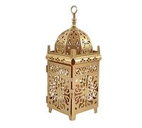 Glass Candle Lanterns,Decorative Candle Lanterns,Hm Vicyy Decorative Candle Lantern,Garden Candle Lantern,Metal Candle Lanterns,Moroccan Lantern,Vintage Style Hanging Lantern,for Indoor Outdoor,White/