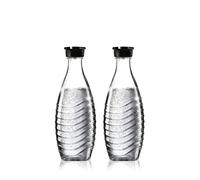 Glass Carafes Twin Pack, 0.6l Bottles Suitable for Penguin and