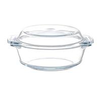 Glass Casserole Dish with Lid, 20.7cm/8.15in Kitchen Casserole Dish, 1000ml/34oz Round Glass Bakeware Ovenware, Oven safe, Microwave safe
