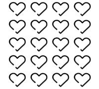 Glass Charm - 20 Pieces Beverage | Acrylic Hearts Decoration for Women Men Mother's Day Birthday