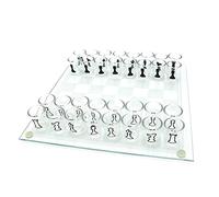 Glass Chess & Wine Cup Drinking Game Set for Adults